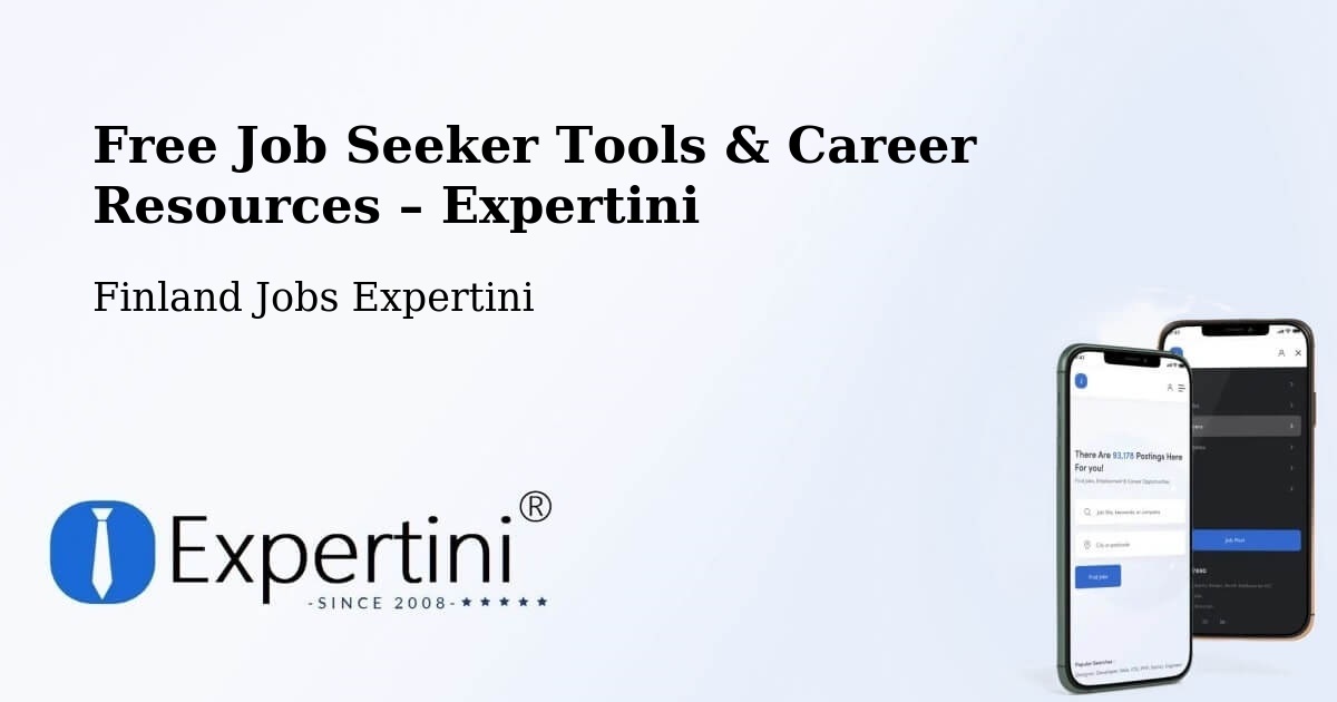 Free Job Seeker Tools & Career Resources – Eura - Eura, Finland Jobs Expertini